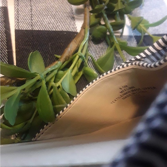 Marc Fisher Navy and White Stripe Sandals - Picture 7 of 7